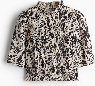 H&M Gesmokte Bluse - Orange