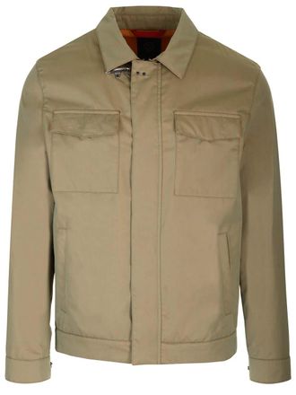 Fay Cotton Field Jacket Giacche Verde-Uomo