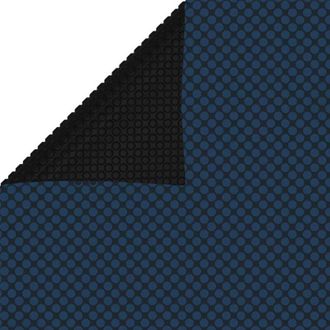vidaXL Cubierta Solar De Piscina De Pe Flotante Negro Y Azul 1200x600cm Vidaxl