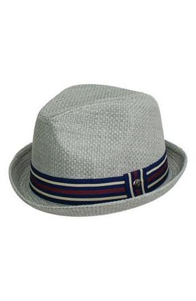 Peter Grimm Depp Toyo Straw Fedora in Grey at Nordstrom Rack, Size X-Large