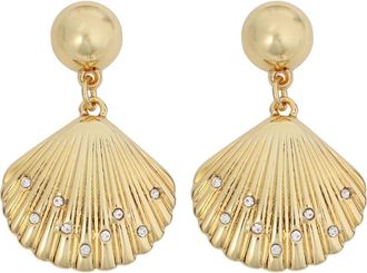 Panacea Shell Drop Earrings in Gold at Nordstrom