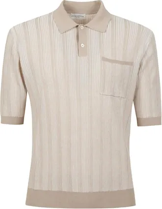 Ballantyne Tops, Heren, Beige, M, Katoen, Poloshirt met korte mouwen