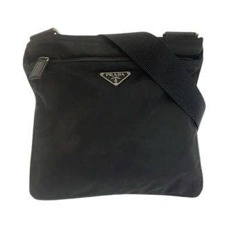 Prada Pre-owned Tessuto Schoudertas - unisex - Pre-owned - Zwart - Maat: ONE Size Nylon