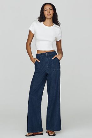 Pilcro Sadie High Rise Wide Leg Jeans