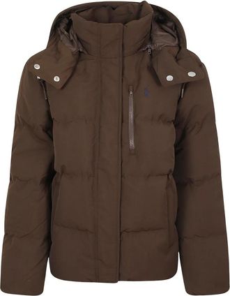 Ralph Lauren Pufferjas - Dames - Winterjassen - Bruin - M - Polyester - Jassen