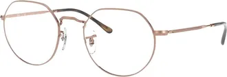 Ray-Ban Accessoires, unisex, Roze, ONE Size, Leer, Jack Rx 6465 Optical Frame