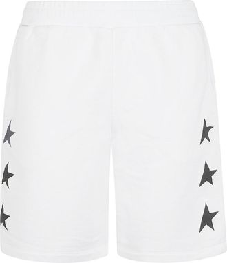 Golden Goose White Star Motif Shorts