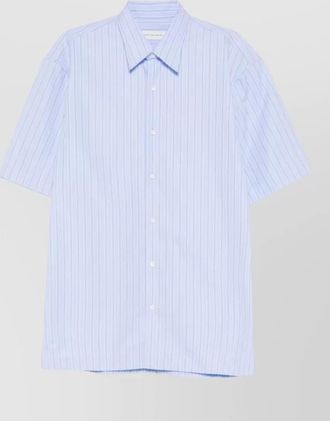 Dries Van Noten short sleeve button down striped shirt
