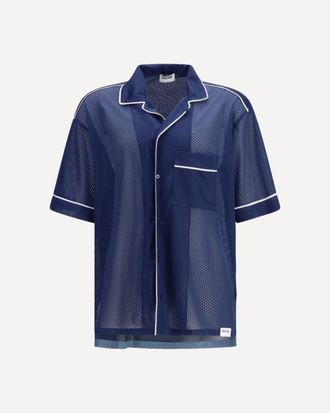 Moschino Technical mesh Shirt with reversed 22 print Male XL