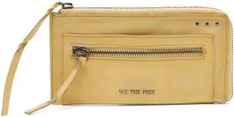 Free People We the Free Emerson Leather Wallet in Butter Yellow at Nordstrom