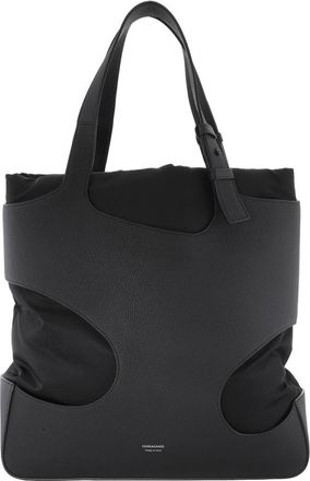 Ferragamo Large Cut Out Embossed Tote Bag