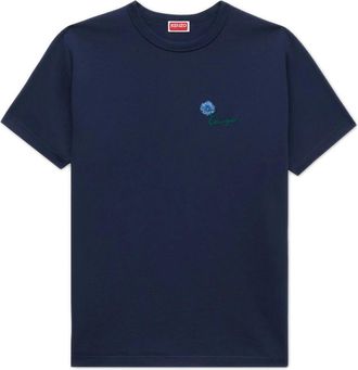 Kenzo Tulip T-shirt - Heren - T-shirts - Blauw - L - Katoen - Tops