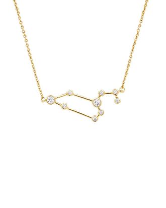 Sterling Forever When Stars Align Constellation Sign 14K Plated Cz Necklace