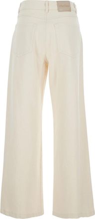 Max Mara Womens Jeans Zarina White Denim Cotton