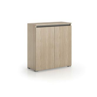 Dmora Zapatero Calla, Mueble Multiusos, Zapatero Con 2 Puertas Que Ahorra Espacio, Armario Con Estantes, 100% Made In Italy, 80x37h102 Cm, Olmo, Con Embalaj
