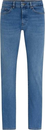 HUGO BOSS Slanke herenjeans met 5 zakken (Turquoise/Aqua)