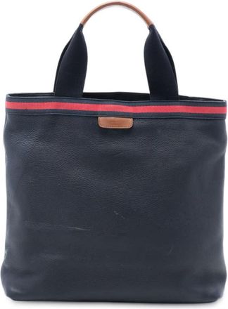 Gucci Pre-owned Gucci Leather Web Tote Ladies 281899 002058
