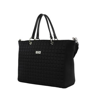 Cult Tote Bags, female, Black, Size: ONE SIZE Stylish Quilted Tote Bag