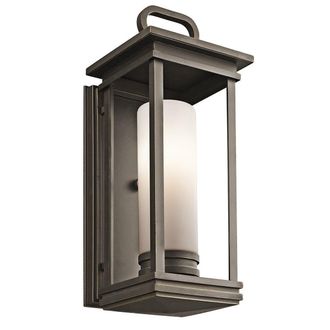 Netlighting South Hope 1 Light Medium Outdoor Wall Lantern Bronze IP44 E27