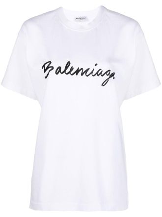 Balenciaga T-shirt con stampa - Bianco