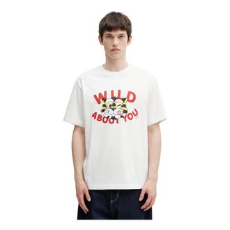 Kenzo Tops, Heren, Wit, L, T-Shirts