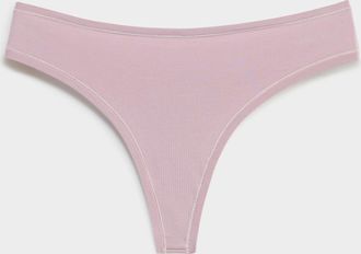 Miiyu Womens Plain thong Cotton