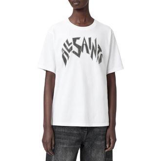 AllSaints Zinc Boyfriend T-Shirt in Optic White at Nordstrom Rack, Size X-Small