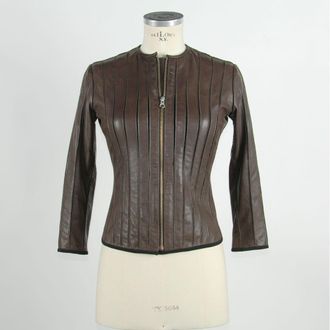 Emilio Romanelli Leather Women Womens Jacket