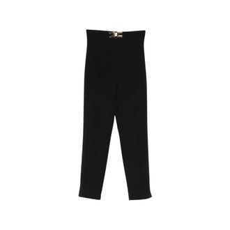 Elisabetta Franchi Mujer, Pantalones, Negro, Talla: M