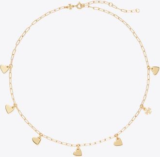 Tory Burch Womens Curiosity Heart Necklace, One Size