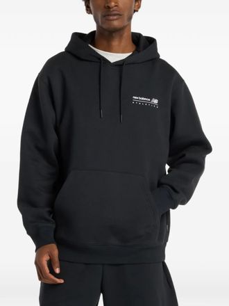 New Balance logo-embroidered hoodie - Black