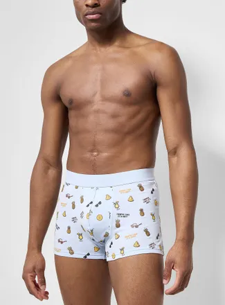 Le 31 Mens 3 funny print trunk Organic cotton
