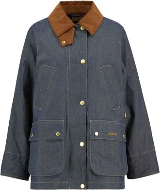 Barbour Asker Light Jacket - Dames - Zomerjassen - Blauw - L - Katoen - Jassen