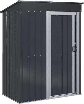 vidaXL Cobertizos De Jard&iacute;n Antracita 137 X 81 X 180 Cm Metal Vidaxl