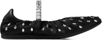 Jimmy Choo London Schoenen, Dames, Zwart, 40 EU, Leer, Jade Ballerina