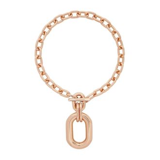 Paco Rabanne Accessoires, Dames, Roze, ONE Size, Oval Link Chain Necklace