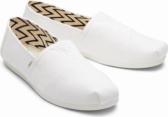 Toms Mens TOMS Mens Alpargata Shoes in White - Size: 12