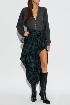 Diesel Wool Skirt O-WINNY, Womens, Green