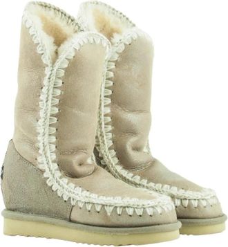 Mou Winterlaarzen - Dames - Winterlaarzen - Beige - 36 EU - Schoenen