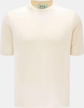 FTC Men - Short sleeve crew neck jumper cream