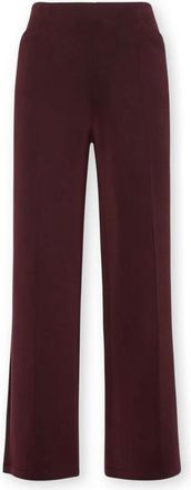 Elena Miro Cropped Scuba Broek - Dames - Wijde Broeken - Rood - XS - Polyester - Broeken