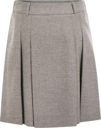 PESERICO Minigonna pliss&eacute; - Grigio