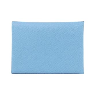 Herm&egrave;s Blue Celeste Epsom Leather Coin Purse/Coin Case (Pre-Owned)