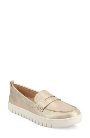 Journee Collection Tayla Penny Loafer - Wide Width Available in Gold at Nordstrom Rack, Size 6.5