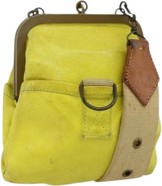 Miu Miu Pre-owned Cross Body Bags, female, Yellow, Size: ONE SIZE Pre-owned Shoulder Bag