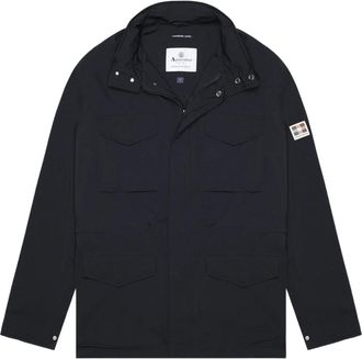 Aquascutum Mens Active Stretch M-65 Black Jacket - Size X-Large