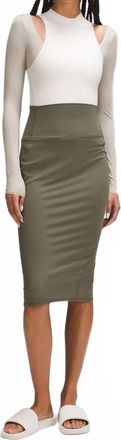 lululemon Nulu Slim-Fit High-Rise Skirt In Army Green