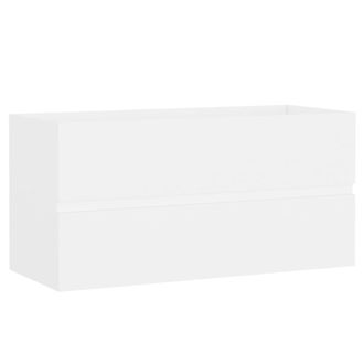 vidaXL Mueble De Lavabo Madera De Ingenier&iacute;a Blanco 90x38,5x45 Cm Vidaxl