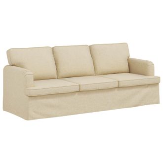 vidaXL Sof&aacute; Crema 201 X 80 X 85 Cm Tela Vidaxl