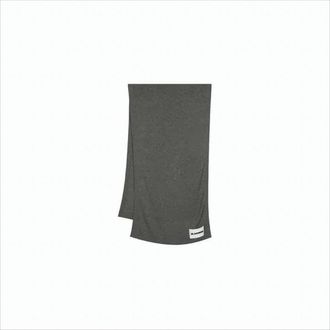 Jil Sander Long Rectangular Cashmere Scarf With Subtle Branding